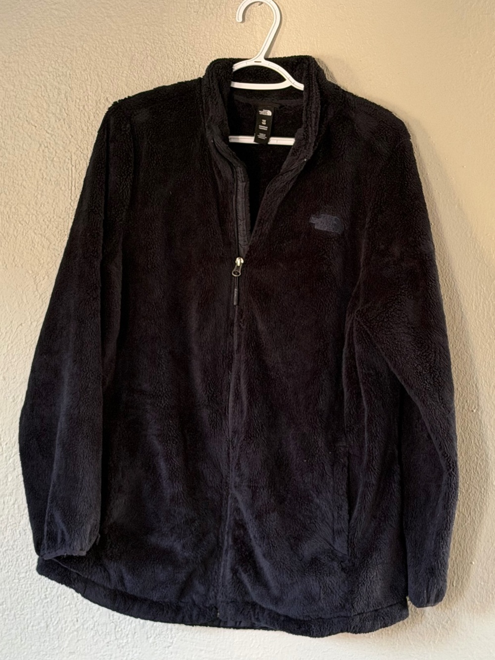 Woman’s Plus Size 1X North Face Osito Evolve Full Zip Fleece Jacket Navy Blue
